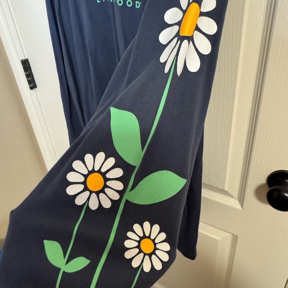 Life Is Good Navy Crewneck Tee with Motivational Patch - Picture 2 of 7